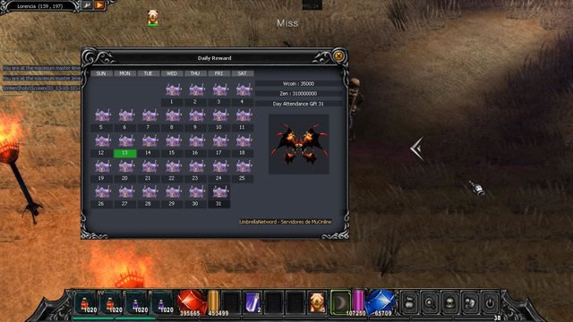 Implementación del Sistema DailyReward en MuOnline