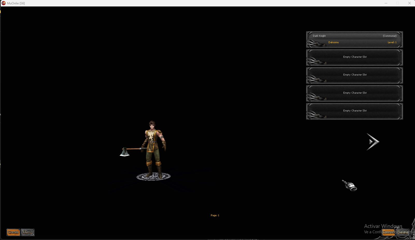 Solución al MakeSelectChar queda en negro