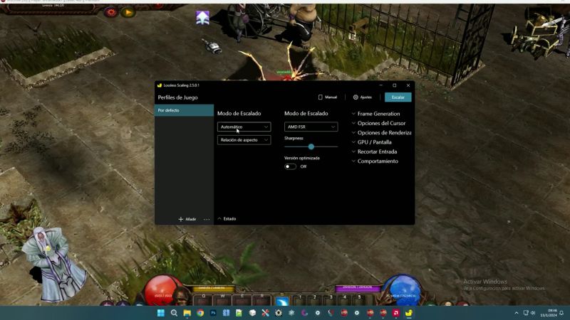 MuOnline +60FPS con Lossless Scaling