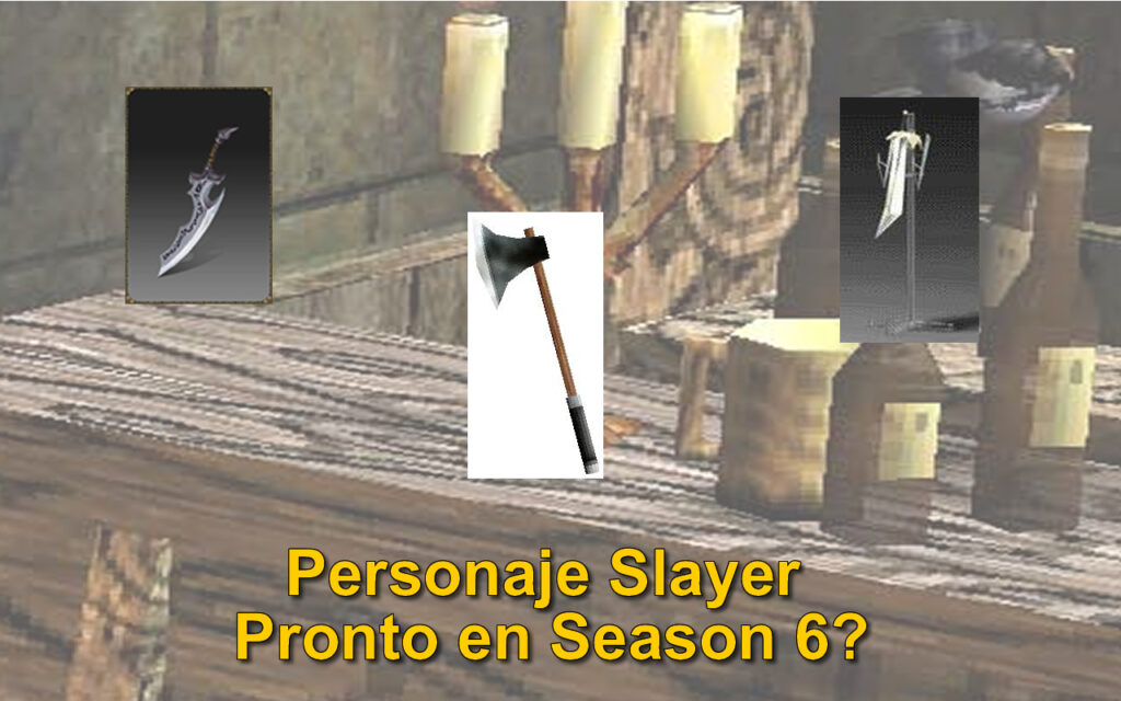Personaje Slayer season 6 armas