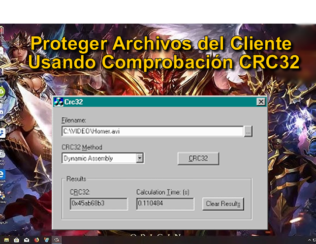 Proteger Archivos del Cliente Usando Comprobación CRC32