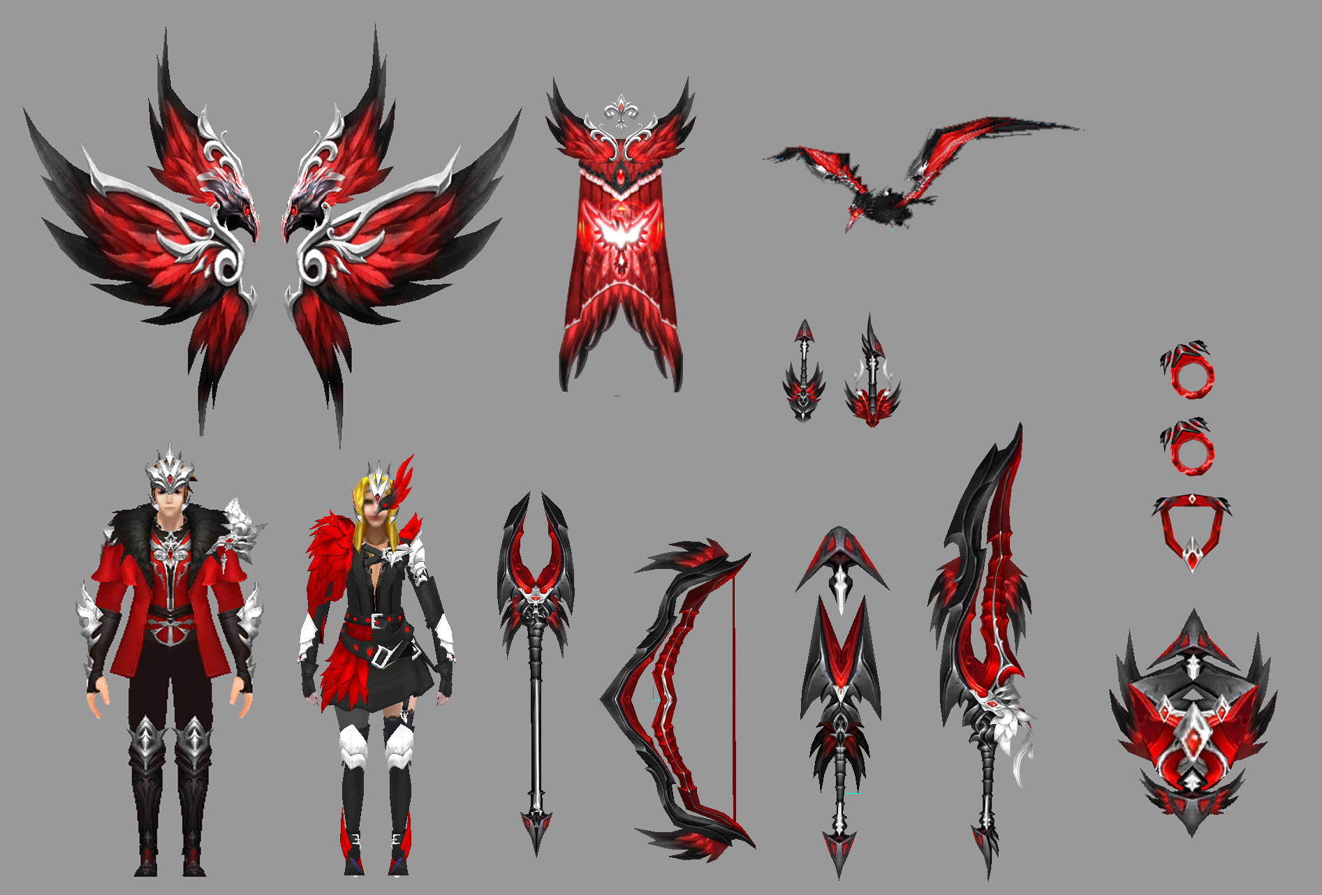 Mega KIT DARK RAVEN + Render